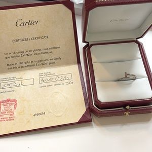 Cartier white gold juste un Clou ring size 52 white gold